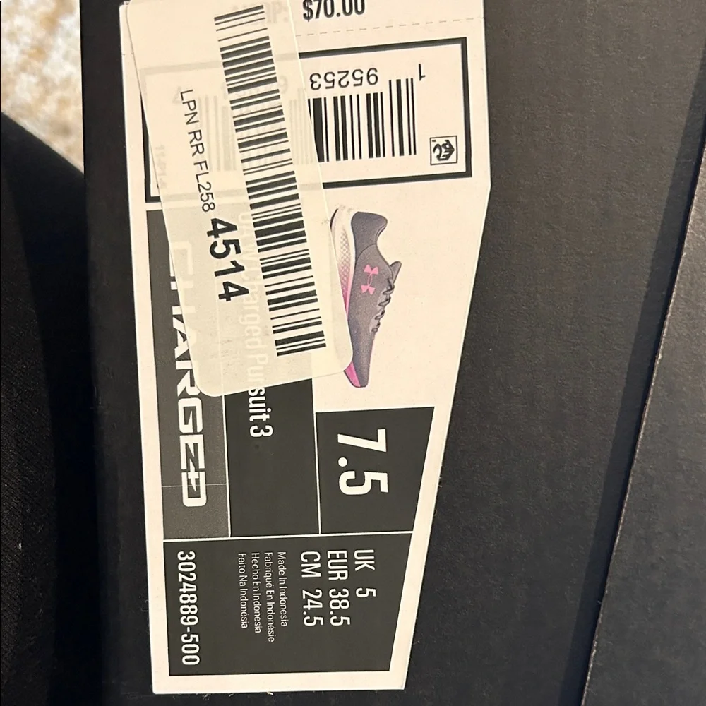 Under Armour Grey and Purple Running Shoes - Picture 6 of 6